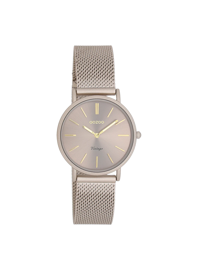 OOZOO Vintage horloge C20338 Taupe Jewelz More