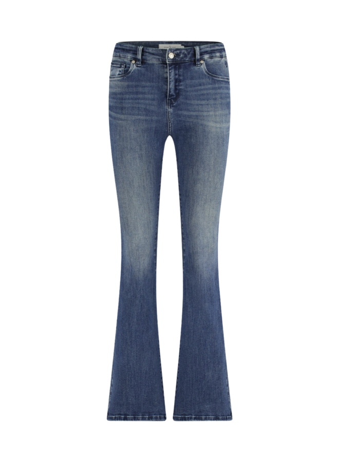 Jeans Libby Bell Bottom Popover Blue