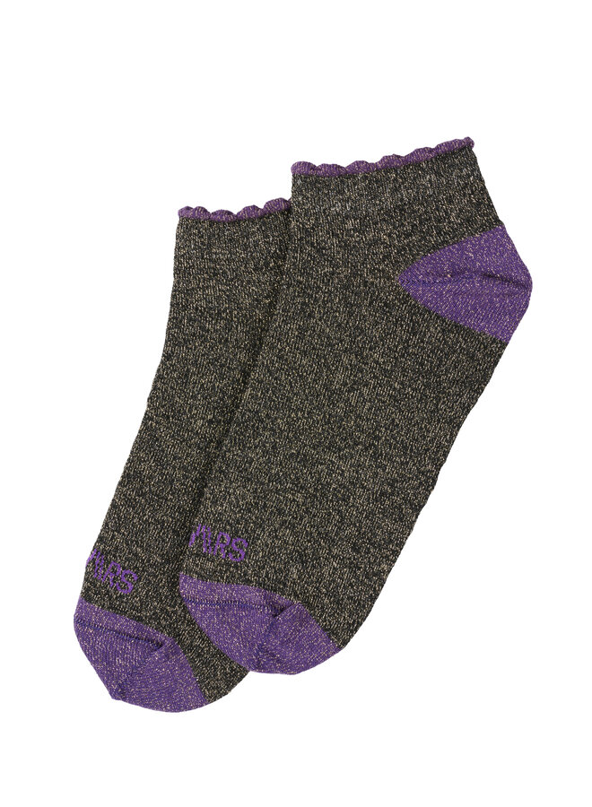 Sokken Lizzy Black/Purple Onesize