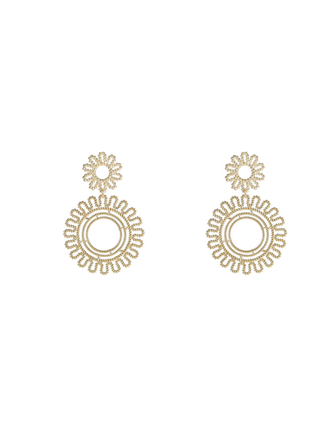 Day & Eve oorbellen E4911-2 Goudkleurig
