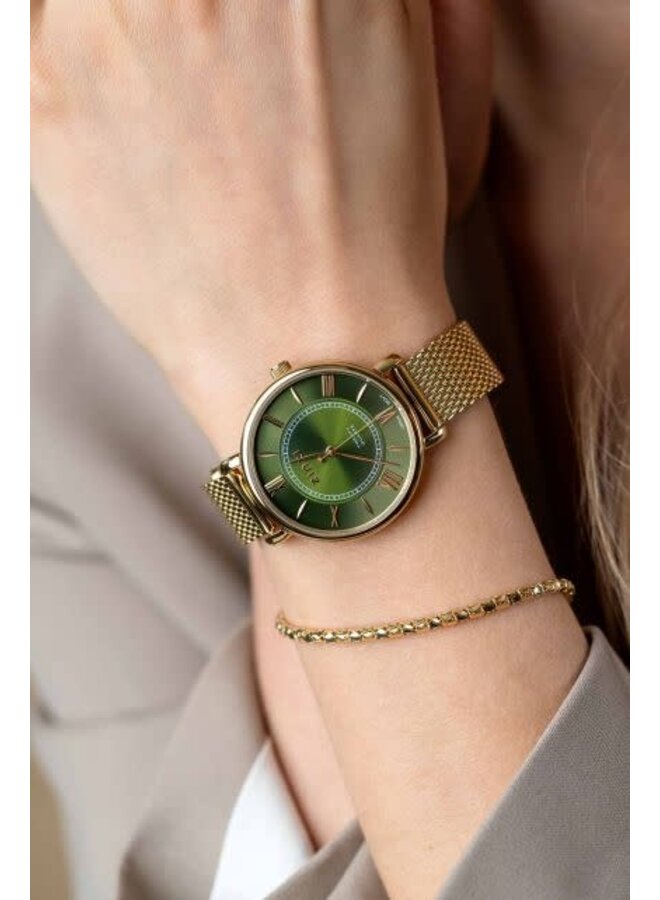 Zinzi horloge Twenty ZIW2054 Goudkleurig/Groen