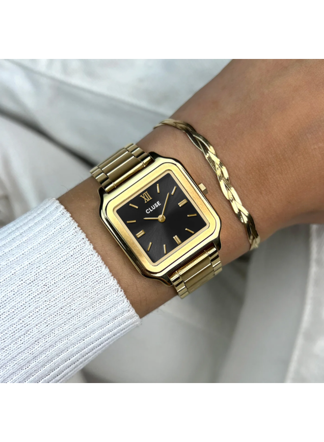 CLUSE horloge Gracieuse Goudkleurig/Zwart