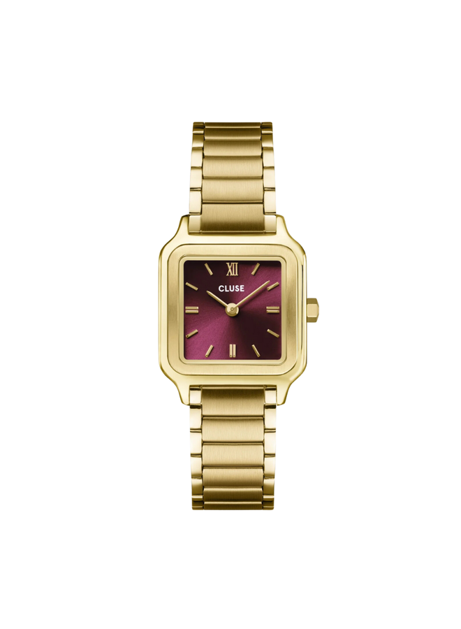 CLUSE horloge Gracieuse Petite Goudkleurig/Rood