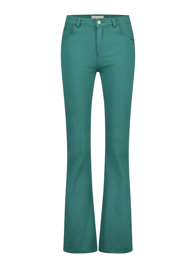 Jeans Eva Flare Bottle Green