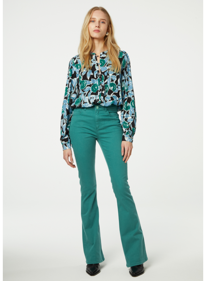 Jeans Eva Flare Bottle Green
