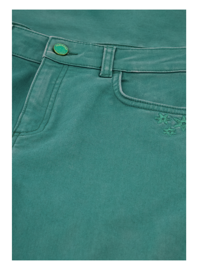 Jeans Eva Flare Bottle Green