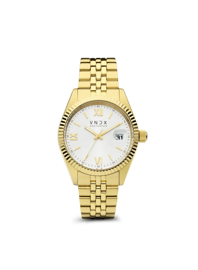 VNDX horloge Dare Devil XL MD43008 02 Goud Zilverkleurig Jewelz More