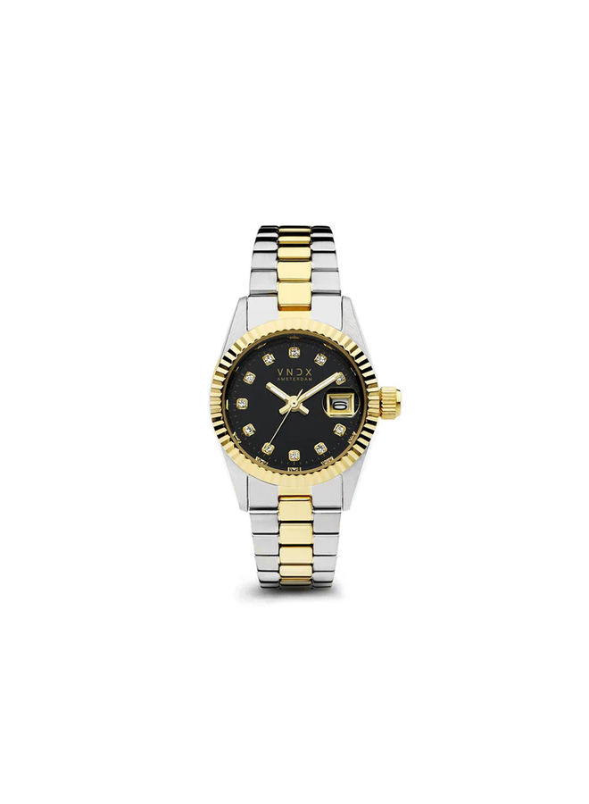 VNDX horloge Dare Devil XS MT43002-02 Zilver-/Goudkleurig/Zwart