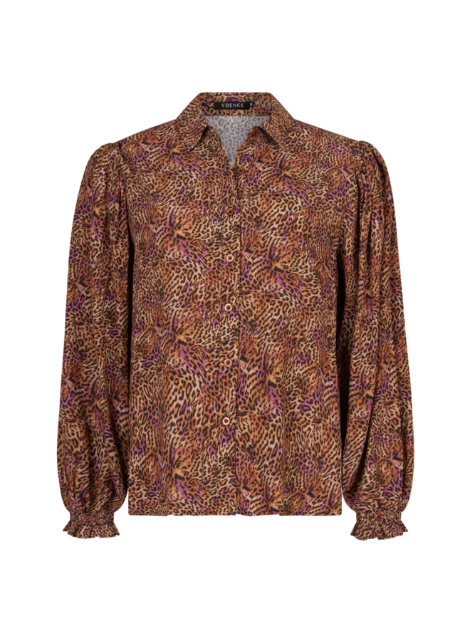 Blouse Alyssa Brown/Purple Leopard