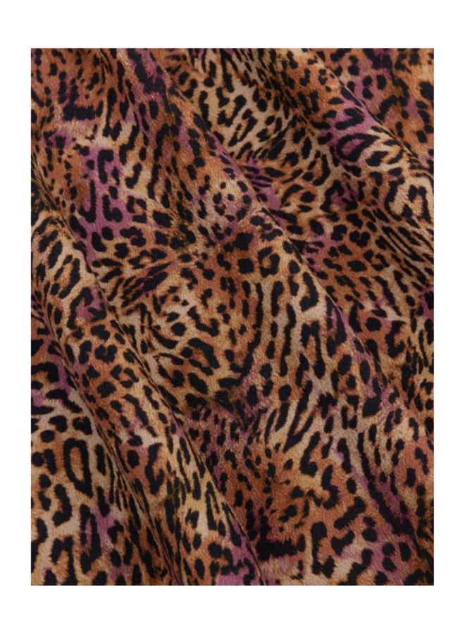 Blouse Alyssa Brown/Purple Leopard