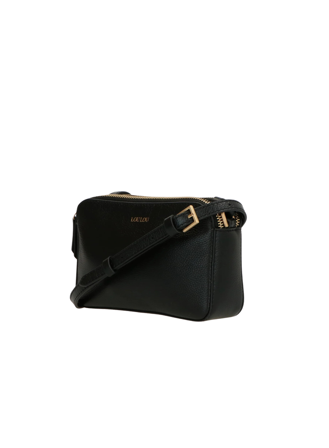 LouLou tas Sue Zwart Goudkleurig Jewelz More
