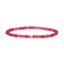 Sparkling Jewels armband Saturn Small Fuchsia Quartz Goudkleurig