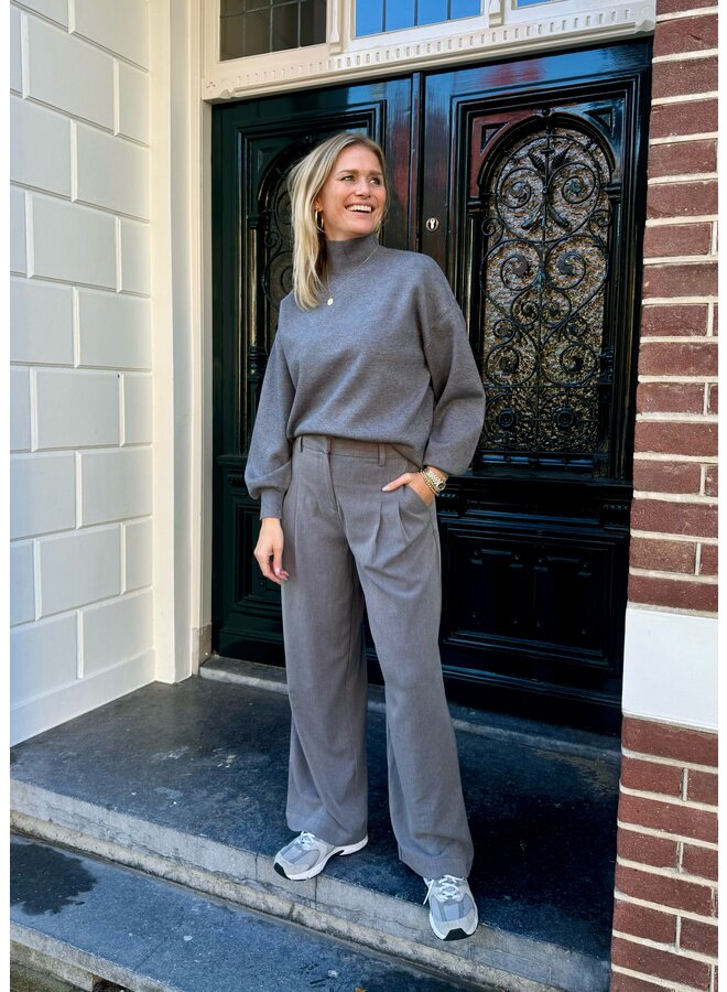 Broek Henrika Grey Melange
