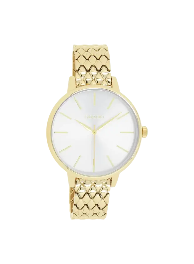 OOZOO Timepieces horloge C11433 Goudkleurig/Grijs