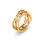 Melano Twisted ring Trisha Goudkleurig
