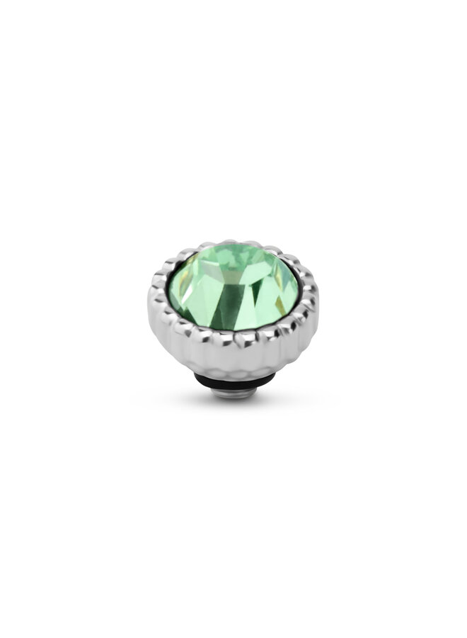 Melano Twisted meddy Bali Petite CZ Chrysolite Zilverkleurig