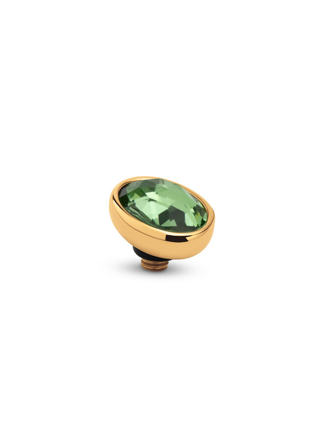 Melano Twisted meddy Misty CZ Lime Goudkleurig