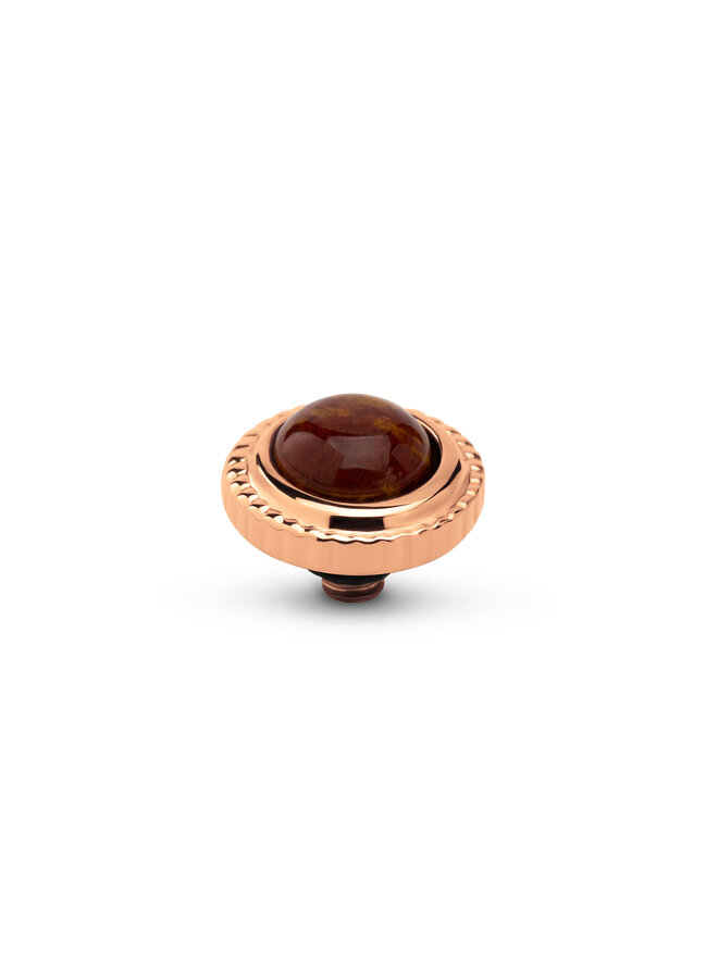 Melano Twisted meddy Smooth Gem Rainbow Jasper Rosékleurig