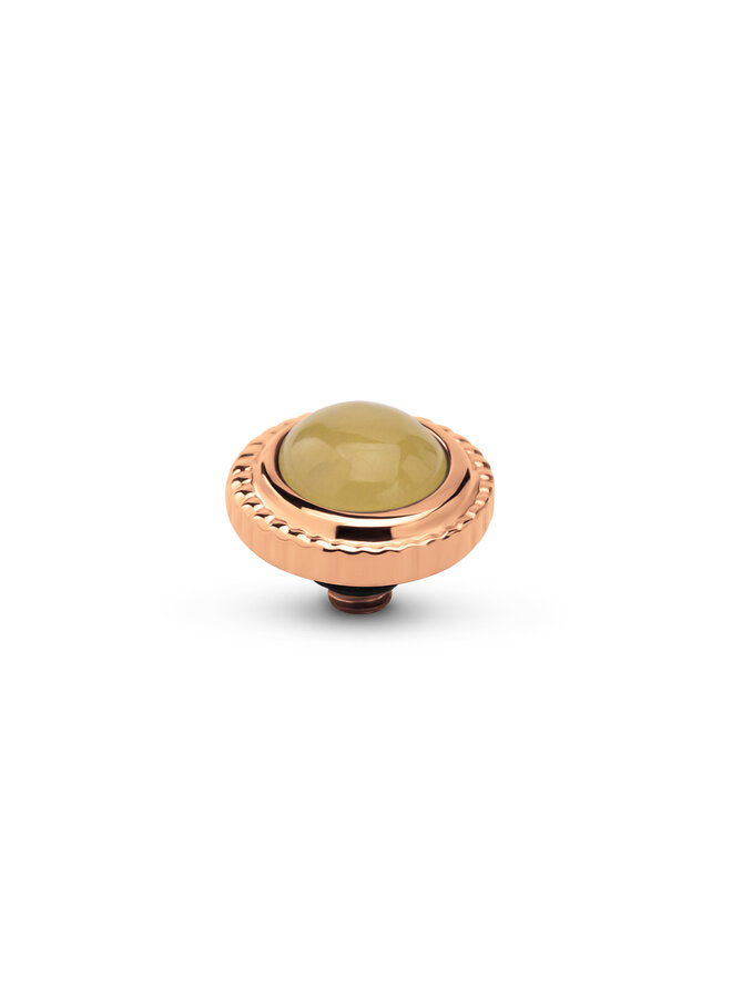 Melano Twisted meddy Smooth Gem Yellow Calcite Rosékleurig