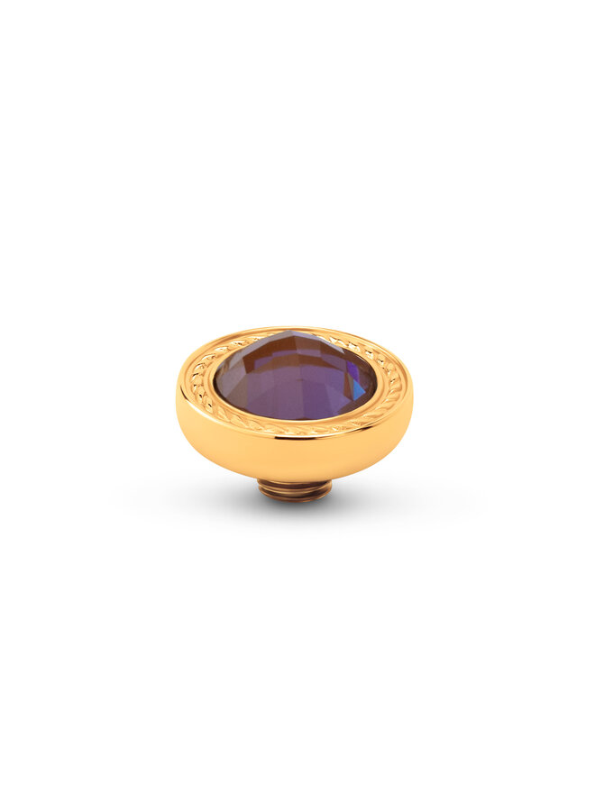 Melano Vivid meddy Round Swirl Litchi Goudkleurig