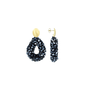 LOTT. oorbellen Marieke Druppel S Metallic Blauw/Goud Verguld