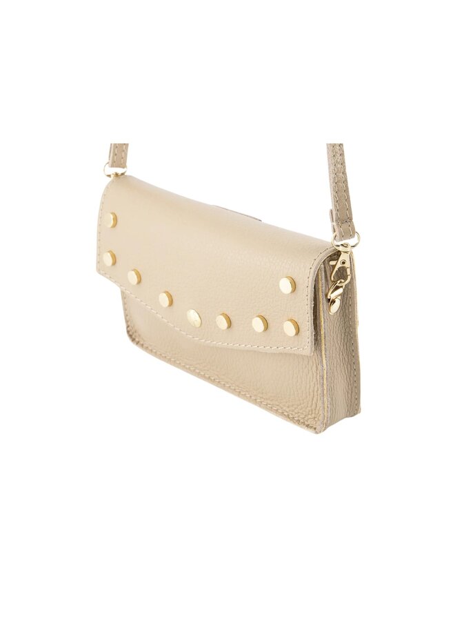 Jewelz tas Laura Classic Grain Taupe/Goudkleurig