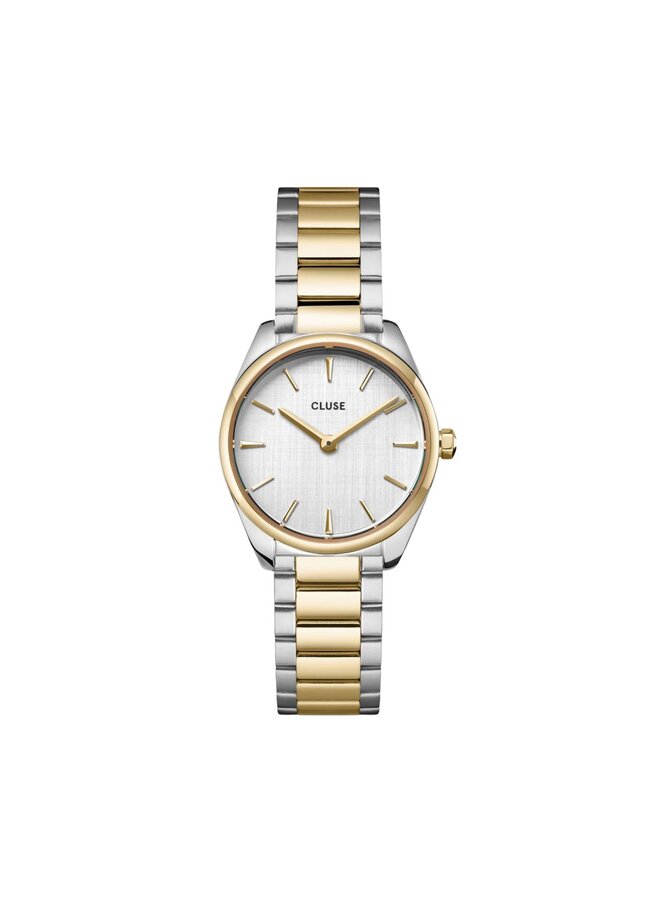 CLUSE horloge Féroce Mini Zilver-/Goudkleurig