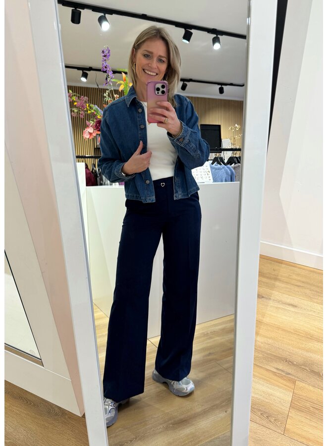 Blouse Adalyn Elena Mid Blue Wash