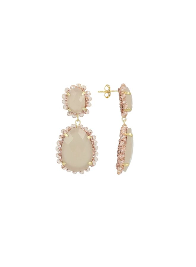 LOTT. oorbellen Bodine Pendant M Roze