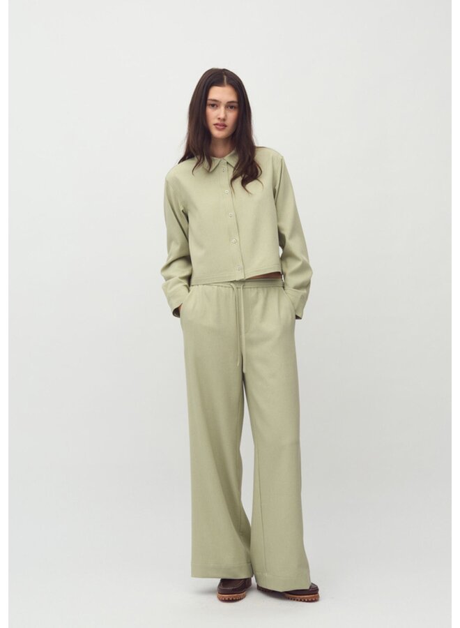 Broek Christoff-M Pistachio Green Melange