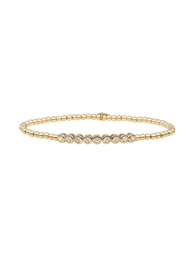 Sparkling Jewels armband Crystal Tube Goudkleurig