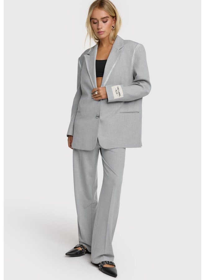 Broek Foil Stripe Light Grey Melange