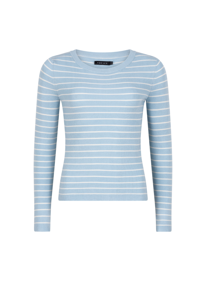 Top Devina Light Blue/Off White