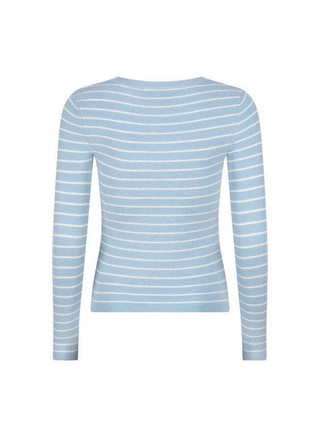 Top Devina Light Blue/Off White