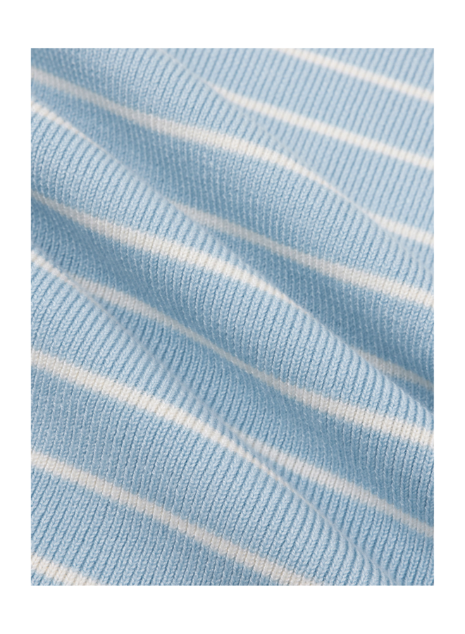 Top Devina Light Blue/Off White