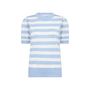 Top MilaSZ Block Stripe Airy Blue