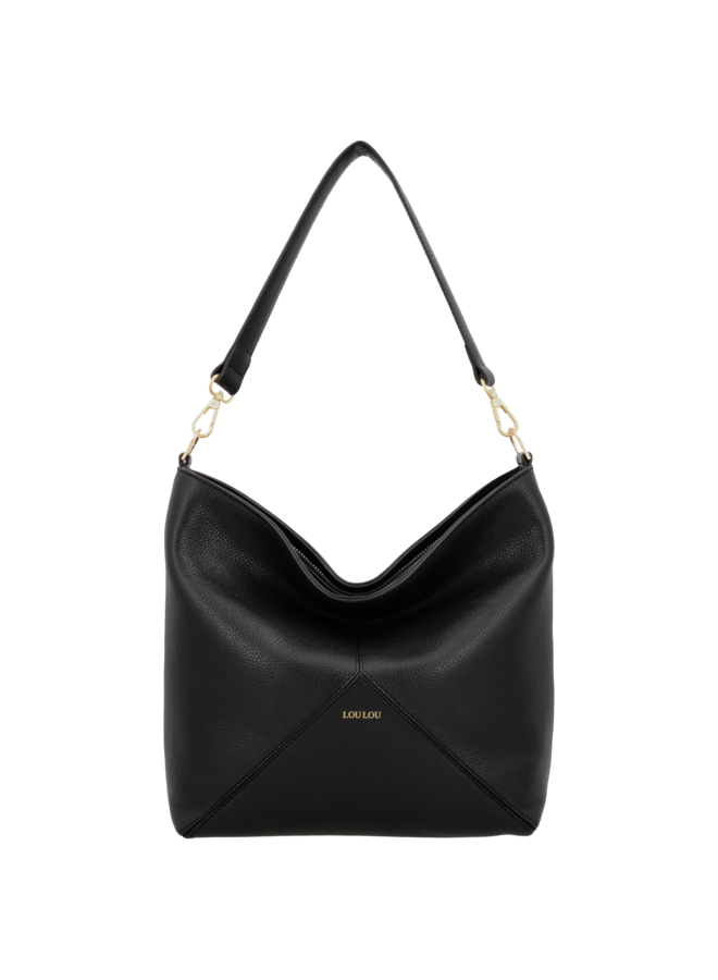 LouLou tas Sabine Zwart/Goudkleurig