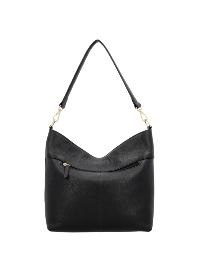 LouLou tas Sabine Zwart/Goudkleurig