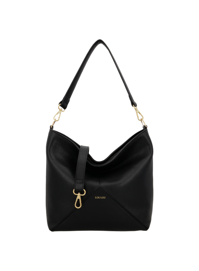 LouLou tas Sabine Zwart/Goudkleurig