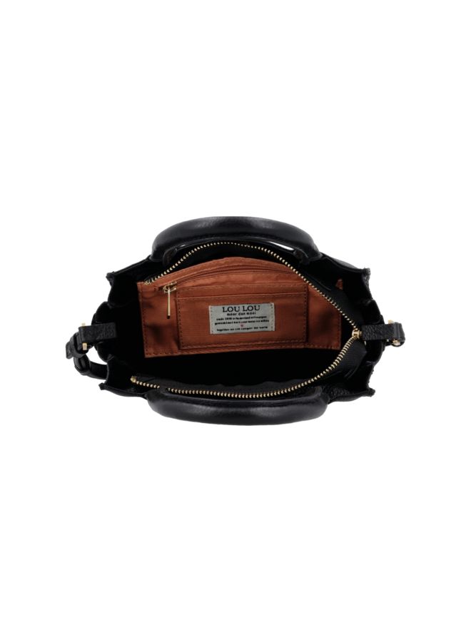 LouLou tas Elise Zwart/Goudkleurig