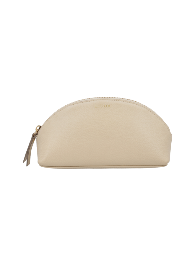 LouLou make-up tas Madame Jolie Beige/Goudkleurig