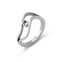 Melano Twisted ring Tamara Zilverkleurig