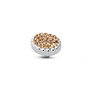 Melano Twisted meddy Bali Flat Champagne Zilverkleurig