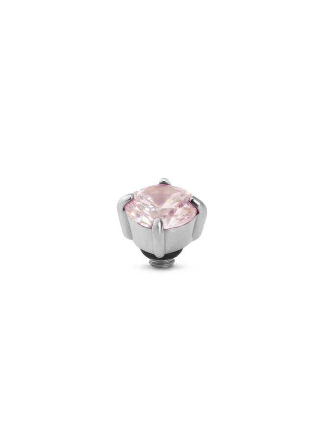 Melano Twisted meddy Glint Diamond L. Pink Zilverkleurig