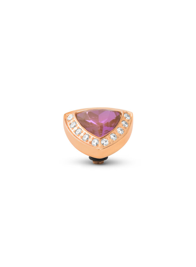Melano Twisted meddy Pyramid Litchi Rosékleurig