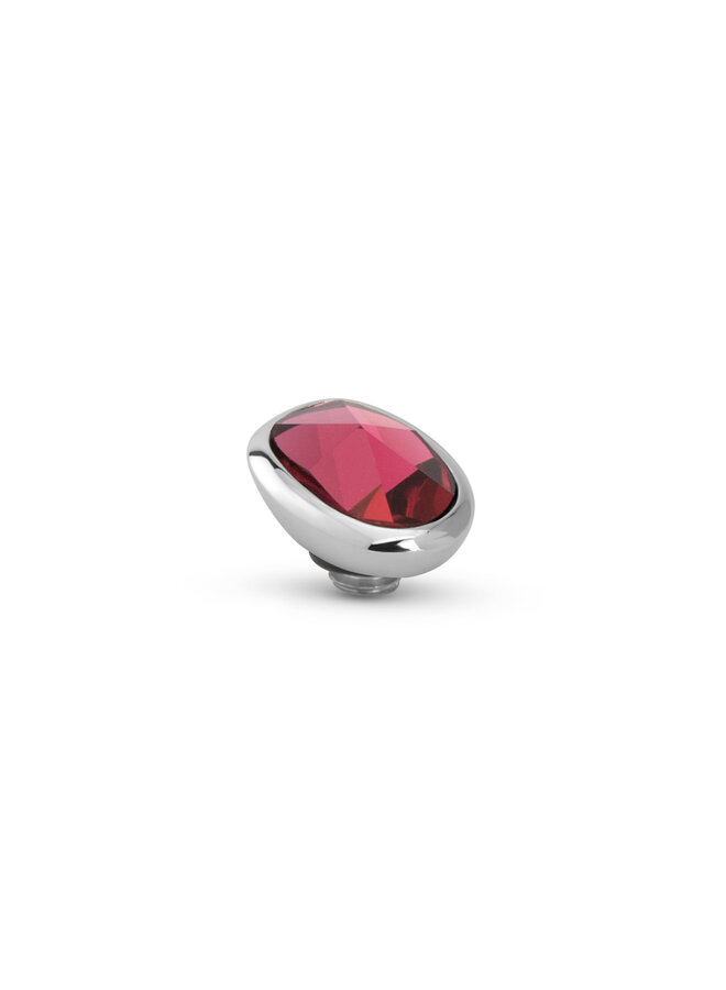 Melano Twisted meddy Cloudy Oval Fuchsia Zilverkleurig