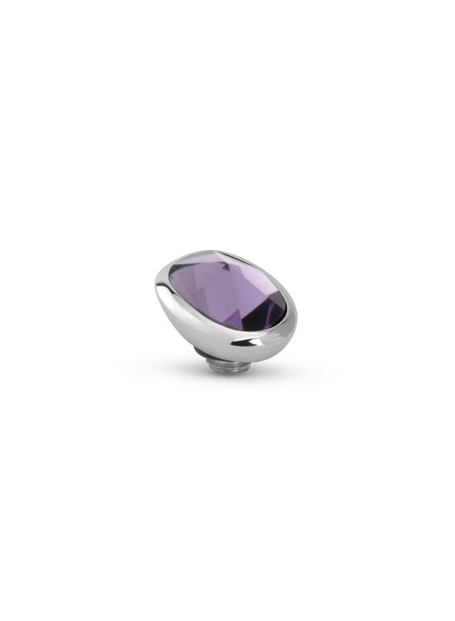 Melano Twisted meddy Cloudy Oval Lavender Zilverkleurig