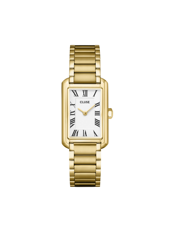 CLUSE horloge Belisenna Goudkleurig/Wit