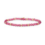 Sparkling Jewels armband Roundel Interstellar Fuchsia Quartz Goudkleurig