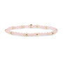 Sparkling Jewels armband Roundel Interstellar Rose Quartz Goudkleurig
